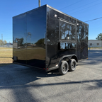 8.5X14TA Black Beverage Concession Trailer
