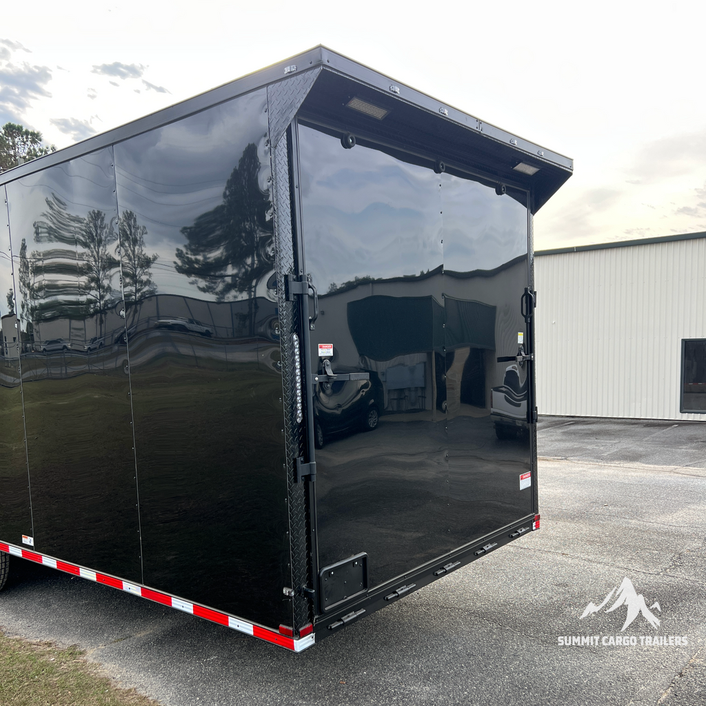 8.5X32TA5 Black Car Hauler Trailer
