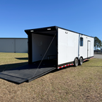 8.5X28TA3 White Race Ready Trailer