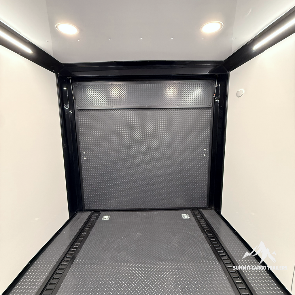 8.5X28TA5 Silver Car Hauler Trailer