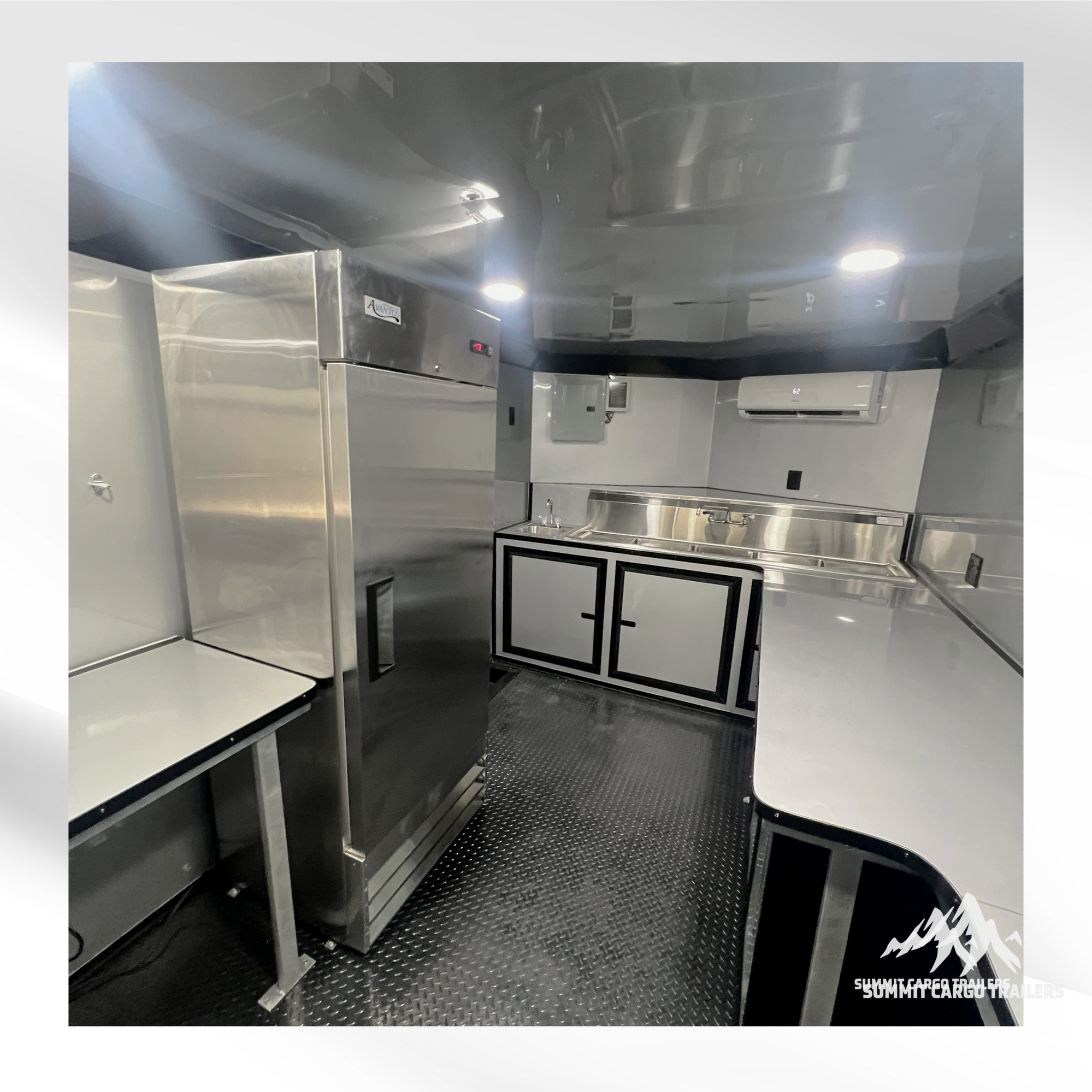 8.5X24TA Green Concession Trailer (Coffee/Beverage)