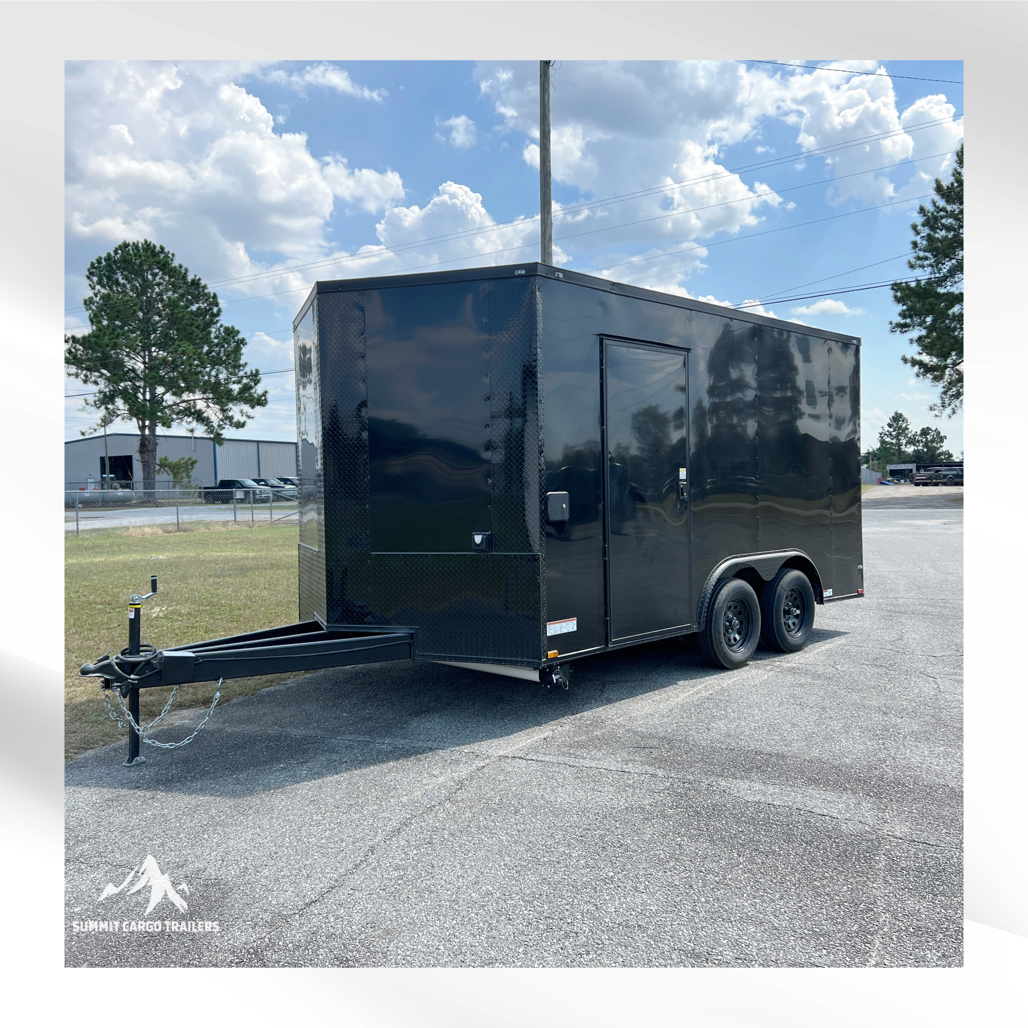 8.5X14TA Black Concession Trailer