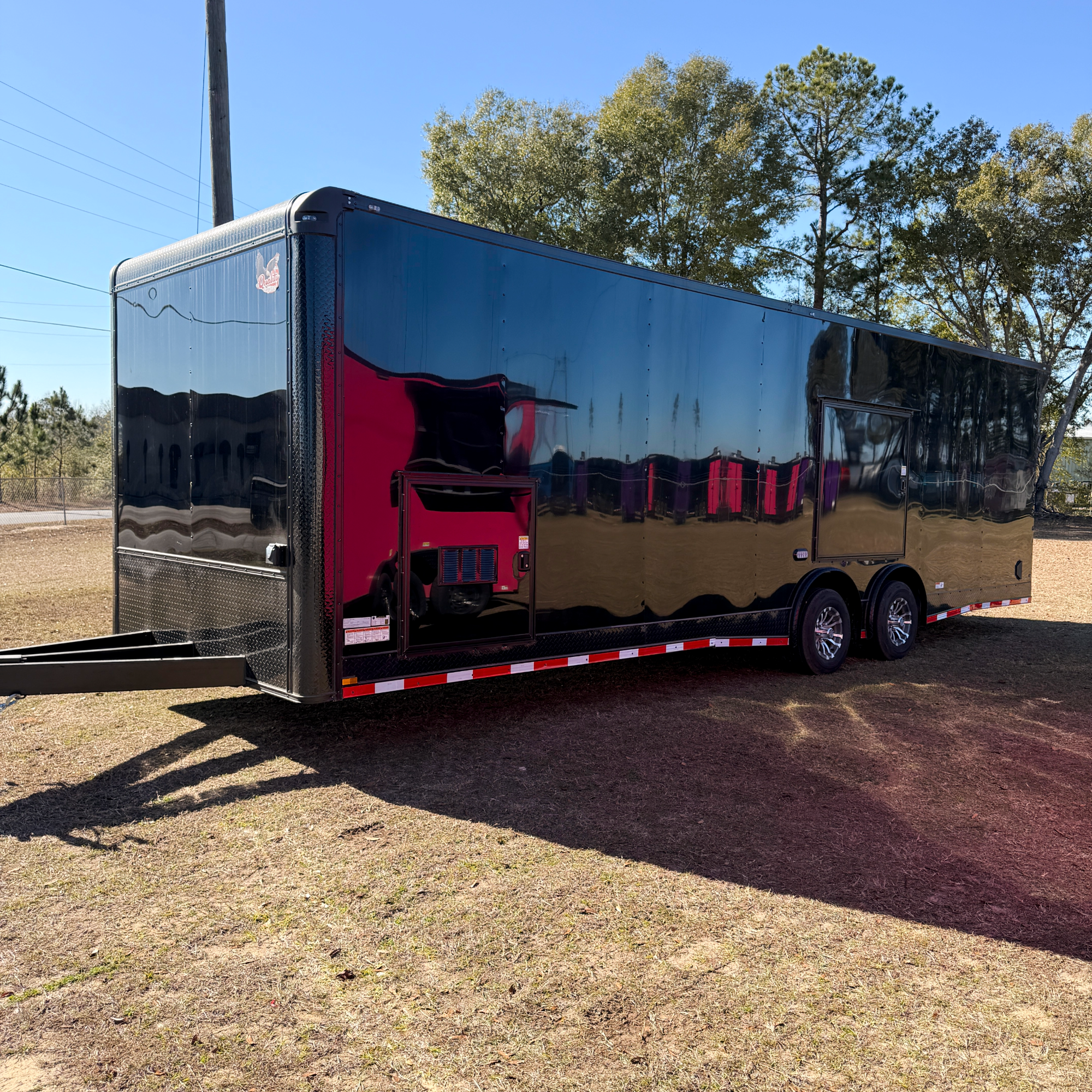 8.5X28TA3 Black Car Hauler Trailer