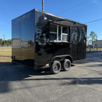 8.5X14TA Black Beverage Concession Trailer