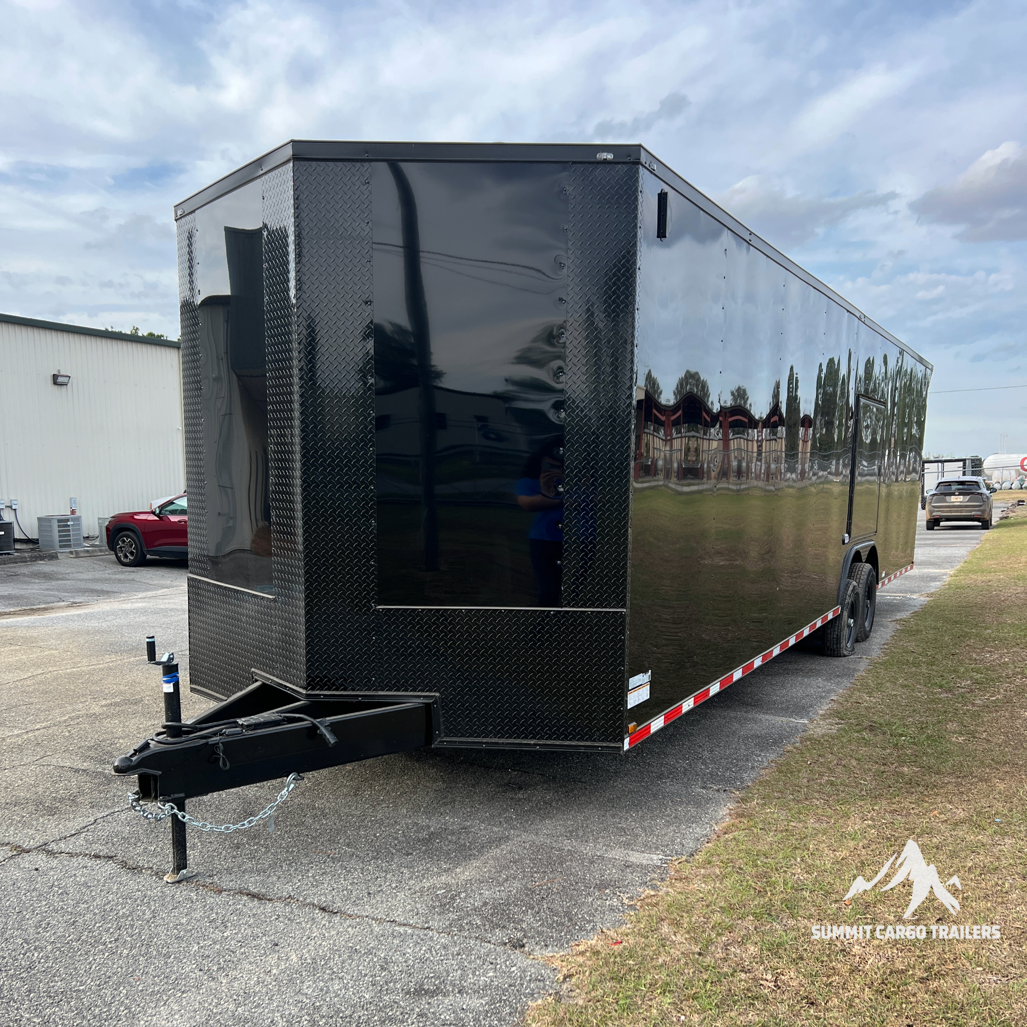 8.5X32TA5 Black Car Hauler Trailer