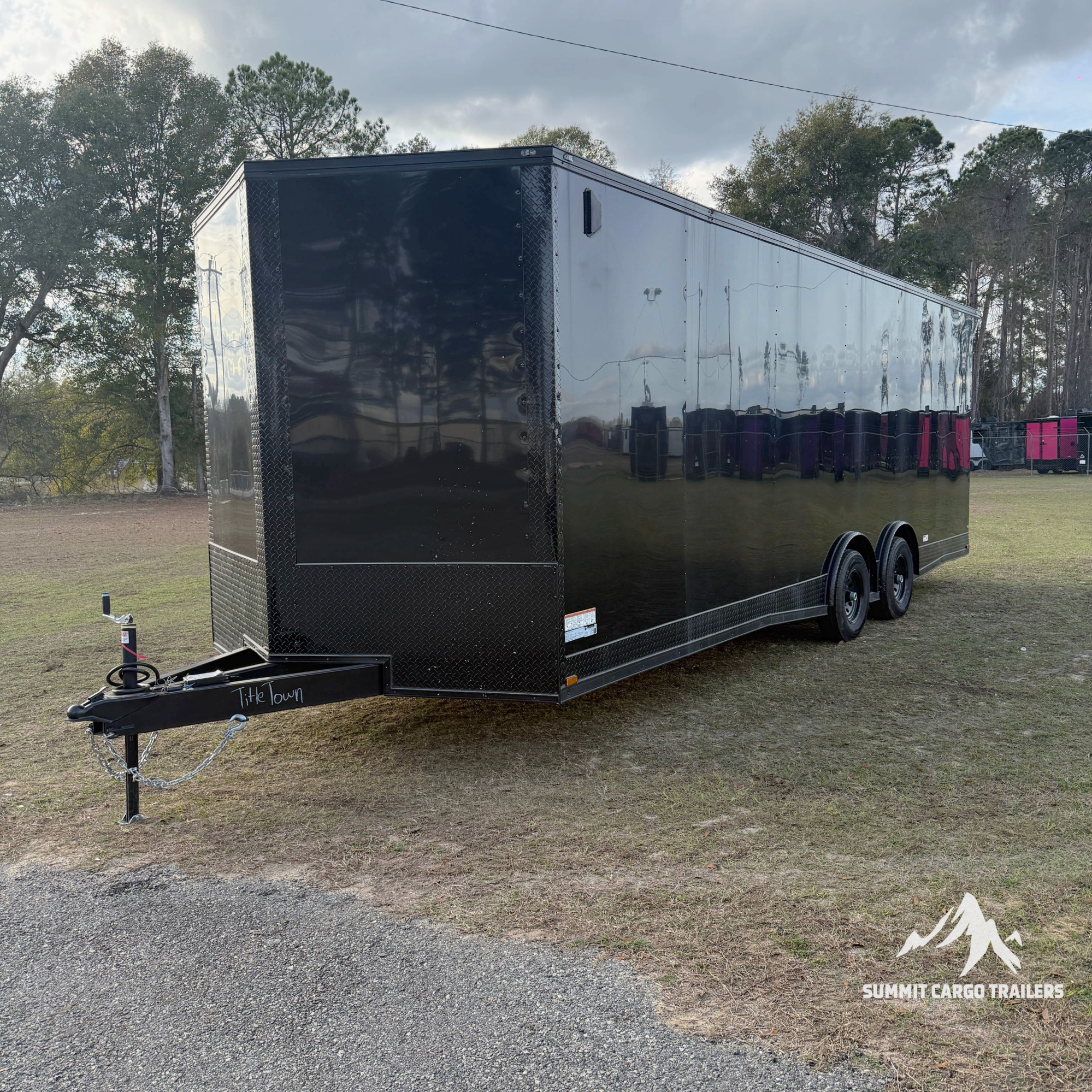 8.5X24TA3 Black Car Hauler Trailer