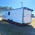 8.5X28TA3 White Race Ready Trailer