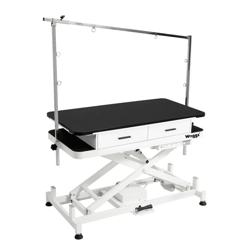 Waggz Store-Low Lite 47” Electric Dog Grooming Table with Drawers