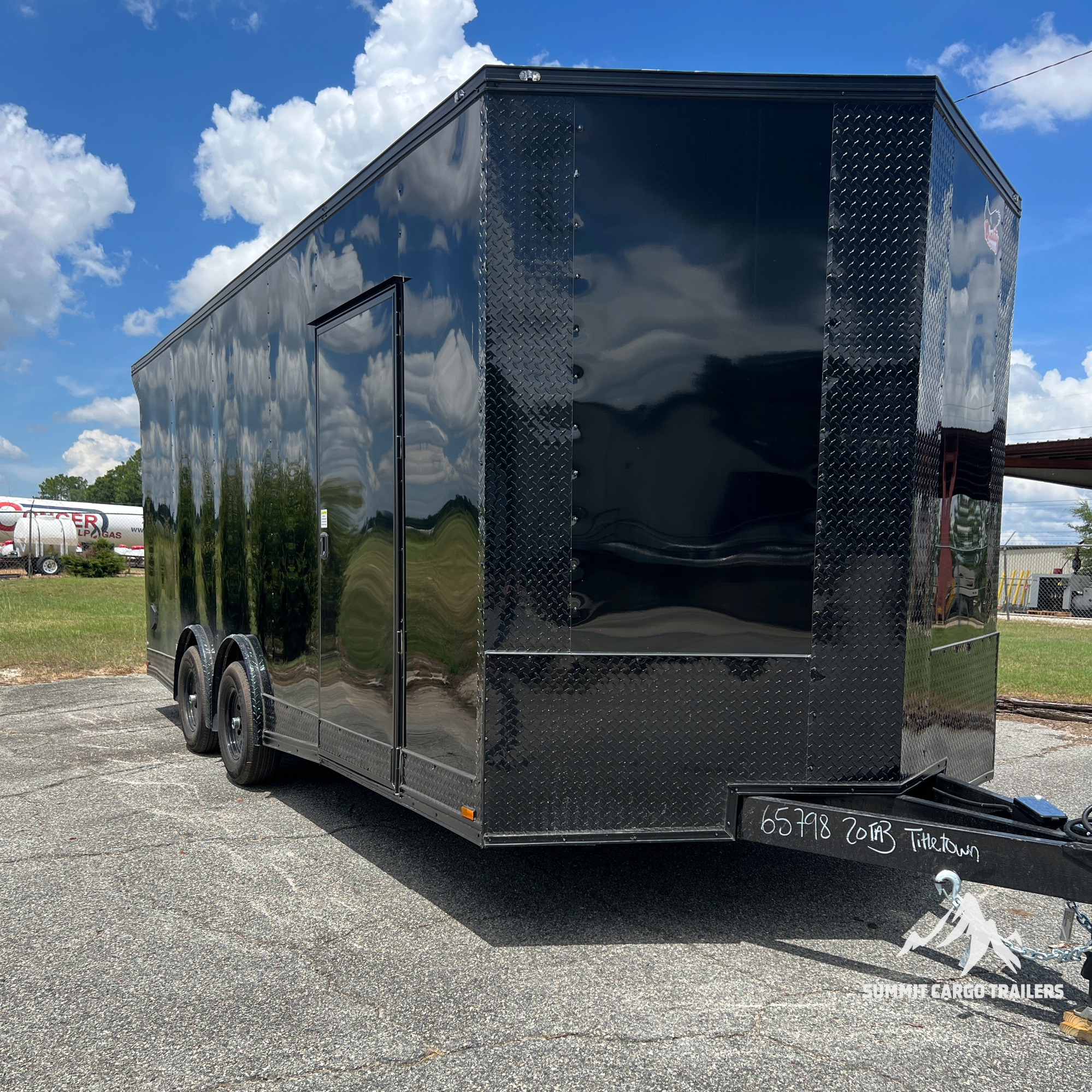 8.5X20TA3 Black Car Hauler Trailer