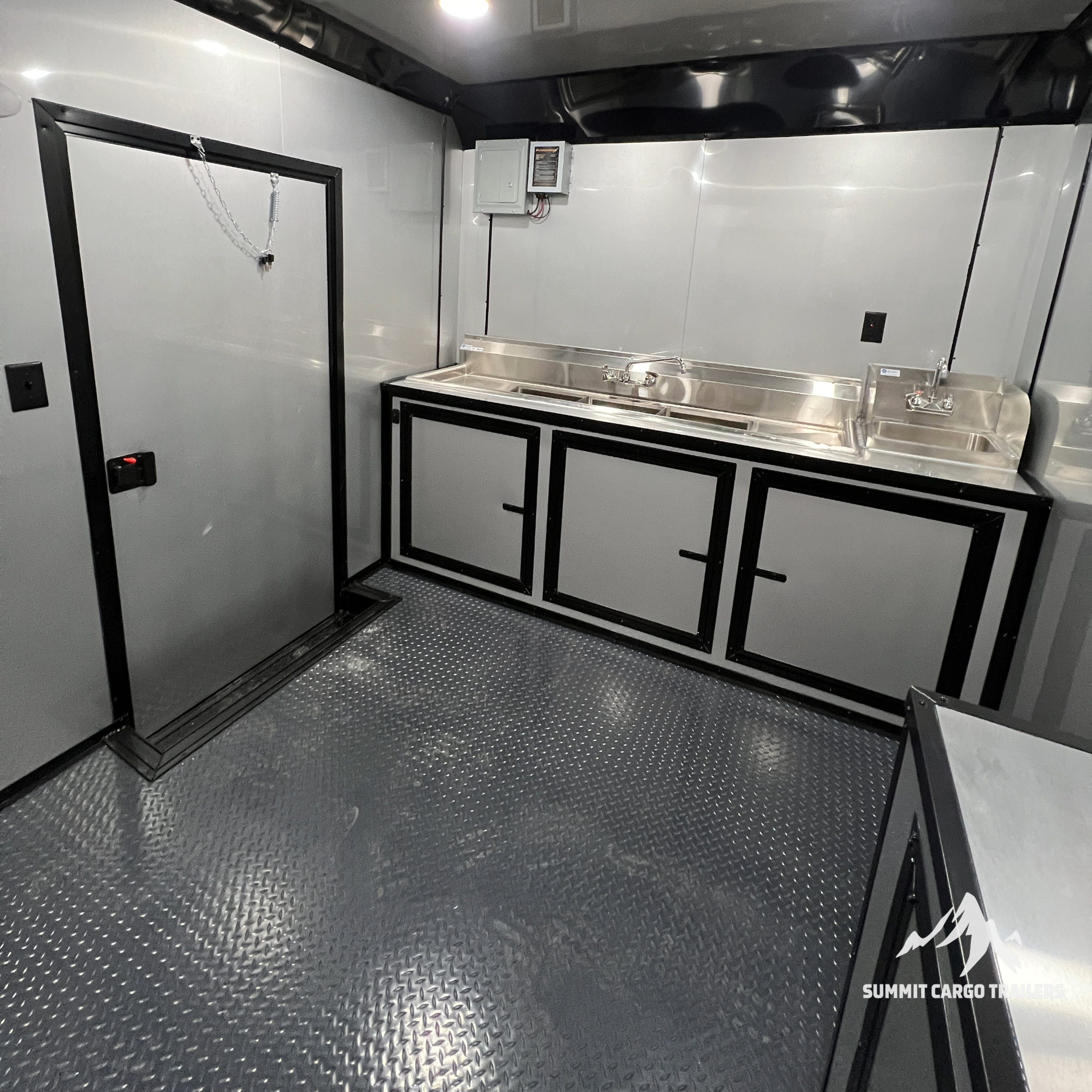 8.5X18TA3 Red Concession Porch Trailer