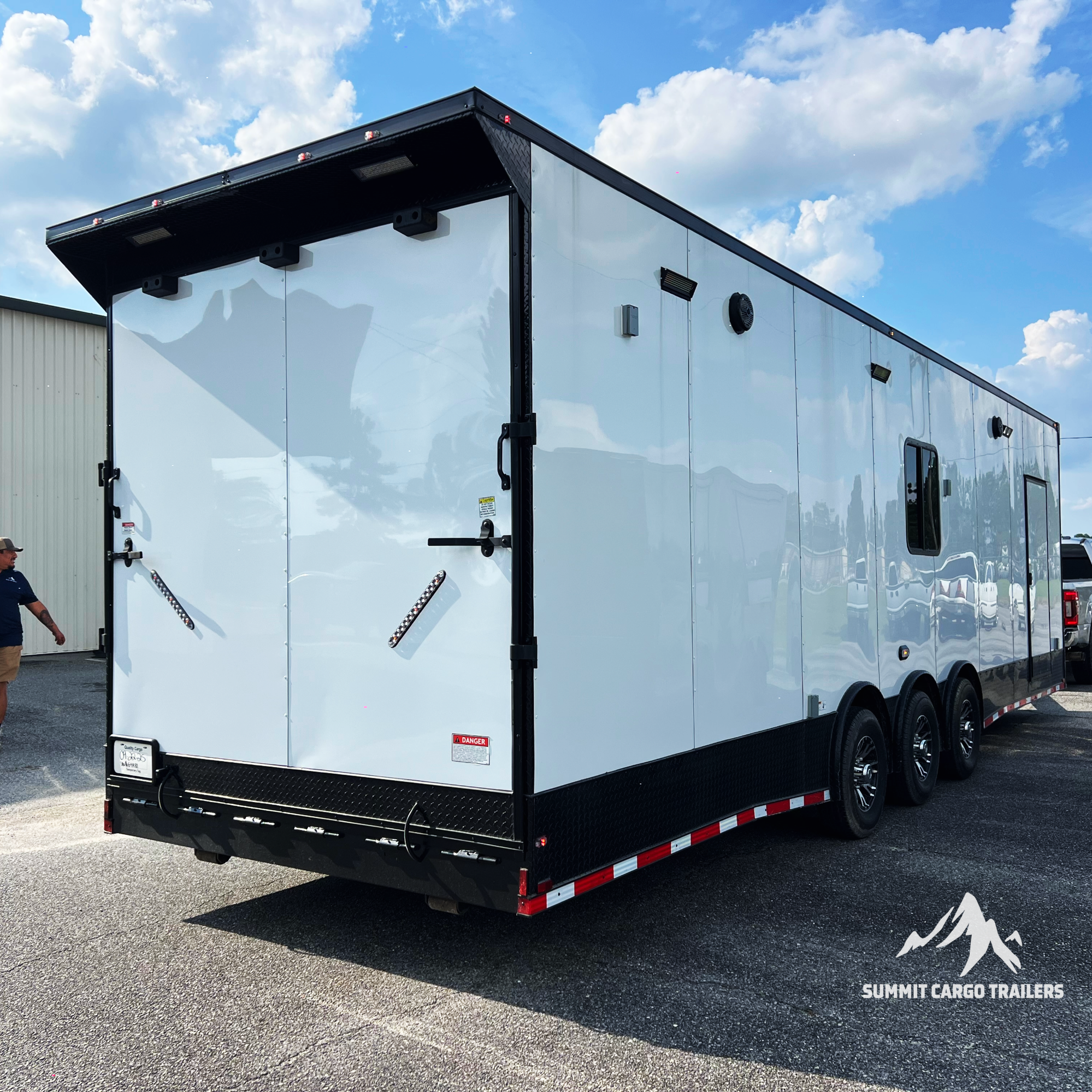8.5X32TTA White Race Ready Trailer