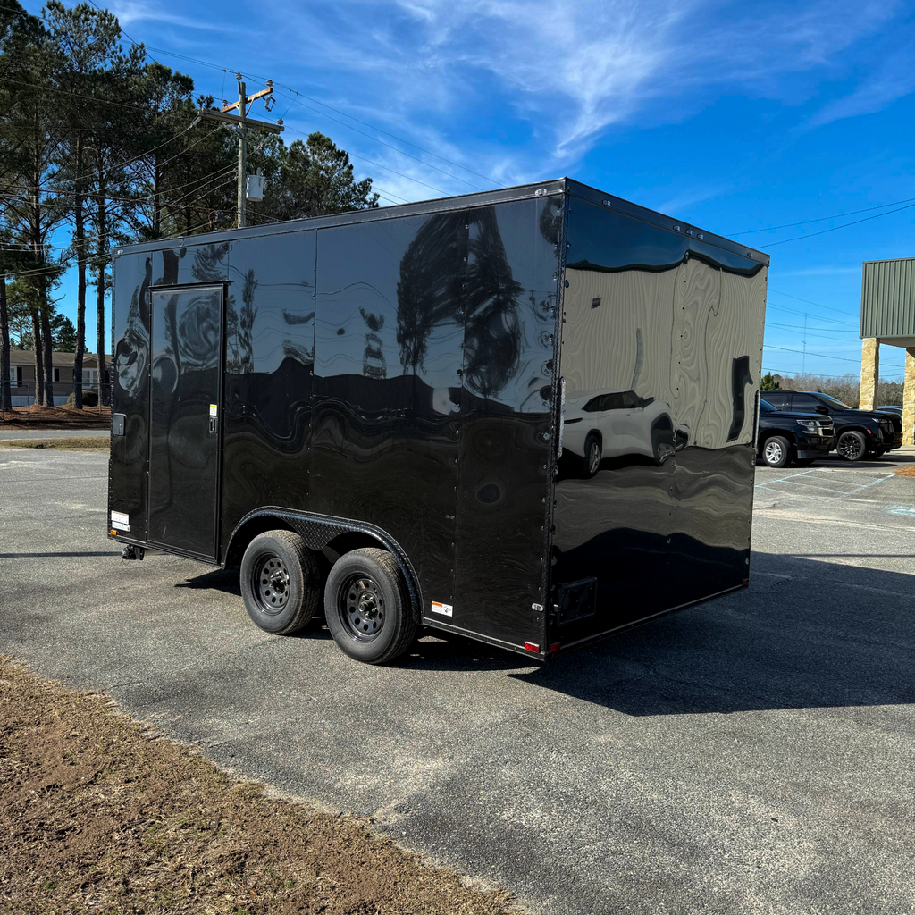 8.5X14TA Black Concession Trailer