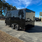 8.5X14TA Black Concession Trailer