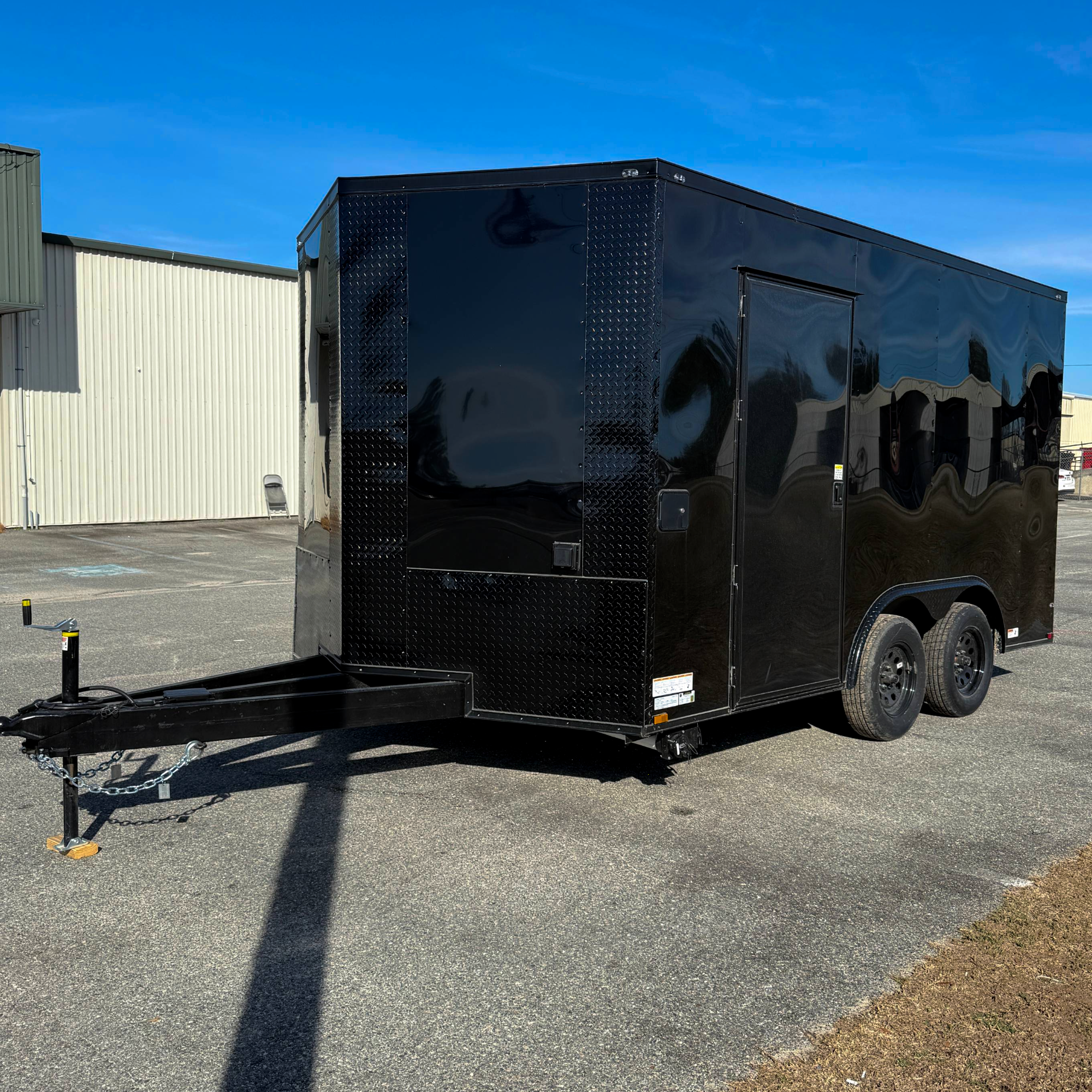 8.5X14TA Black Concession Trailer