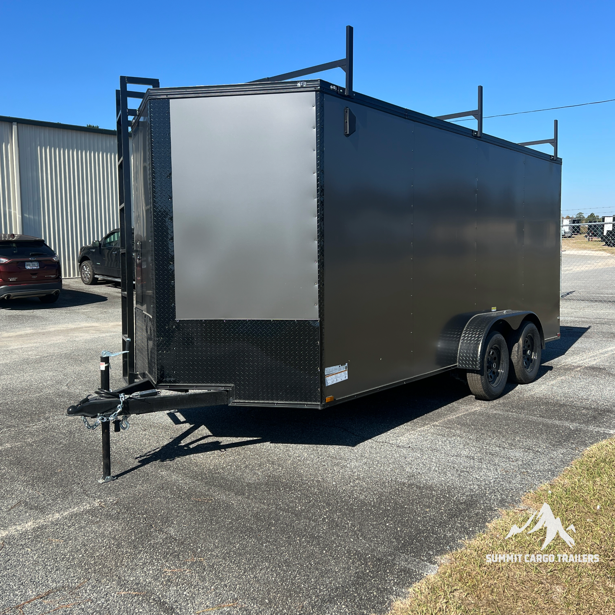 7X16TA Charcoal Standard Work Trailer
