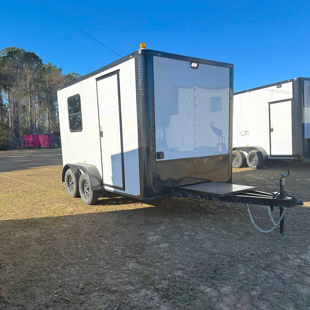 7X12TA White Splicing Trailer