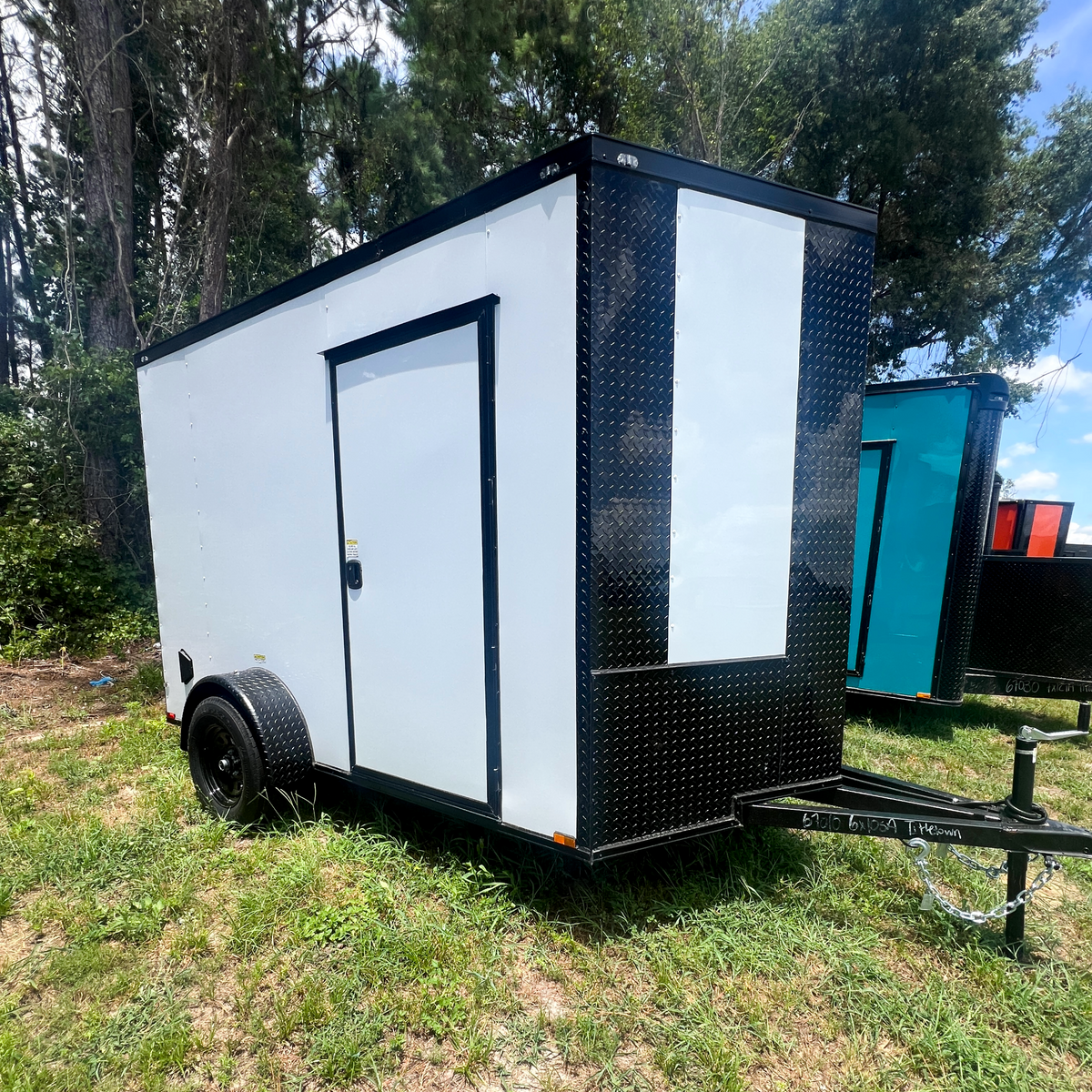 6X10SA White Standard Trailer