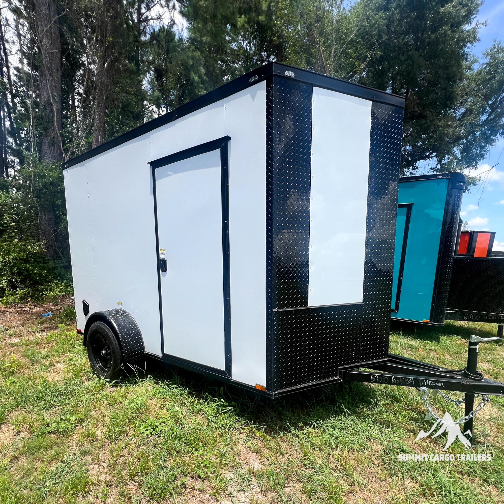 6X10SA White Standard Trailer