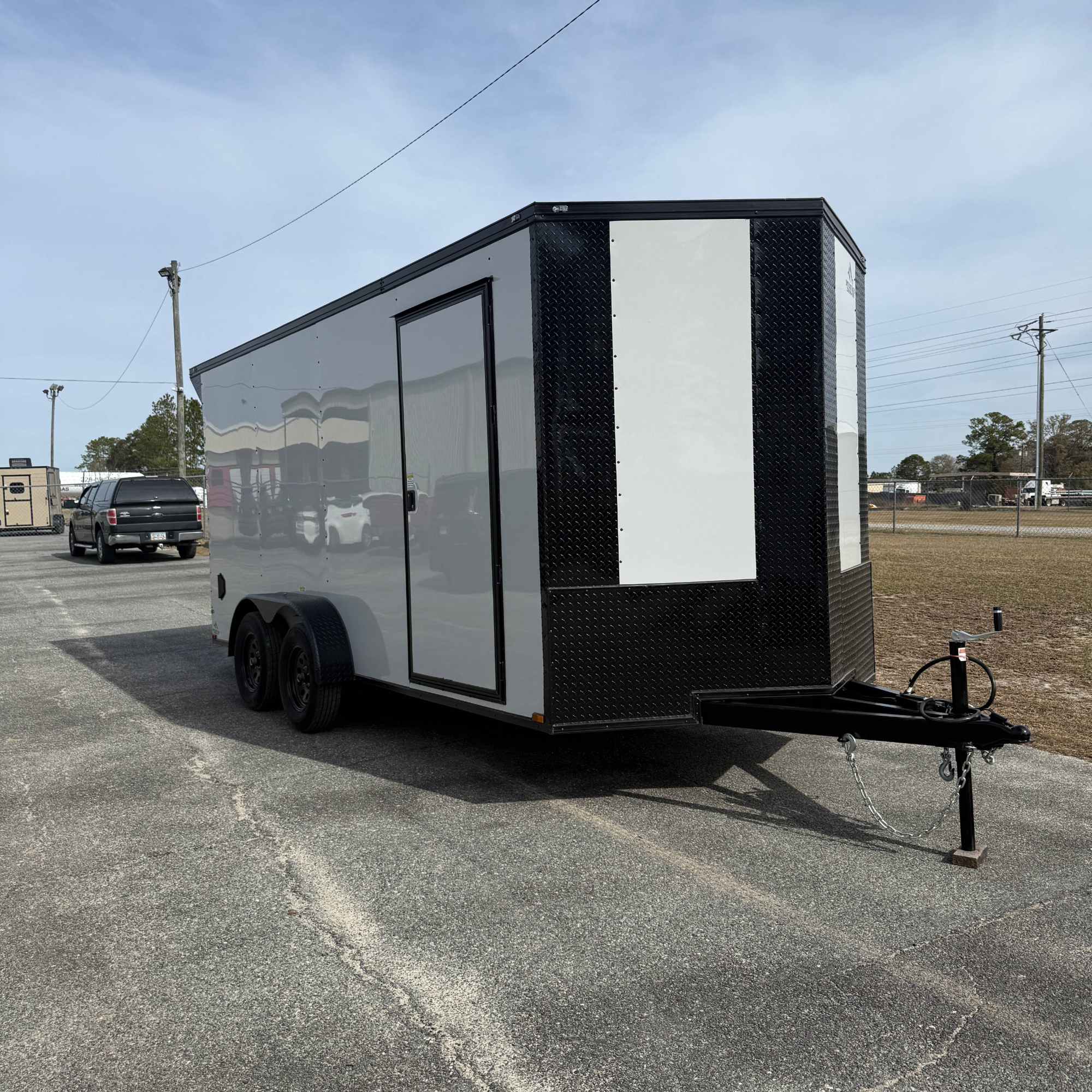 7X16TA Silver Work Trailer
