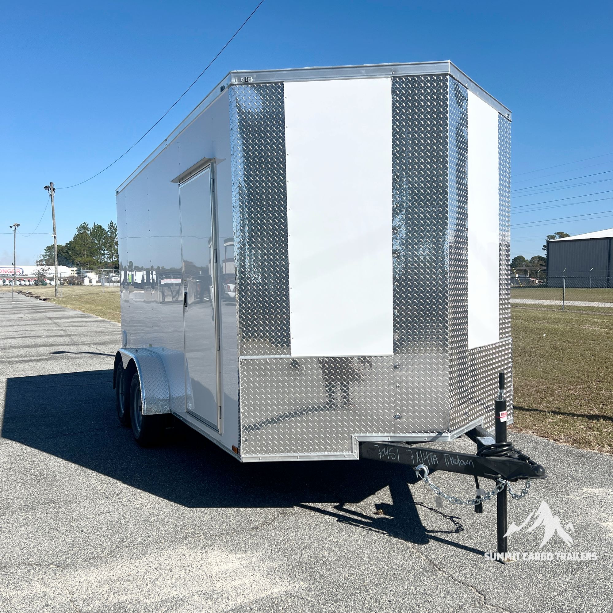 7X14TA White Standard Trailer