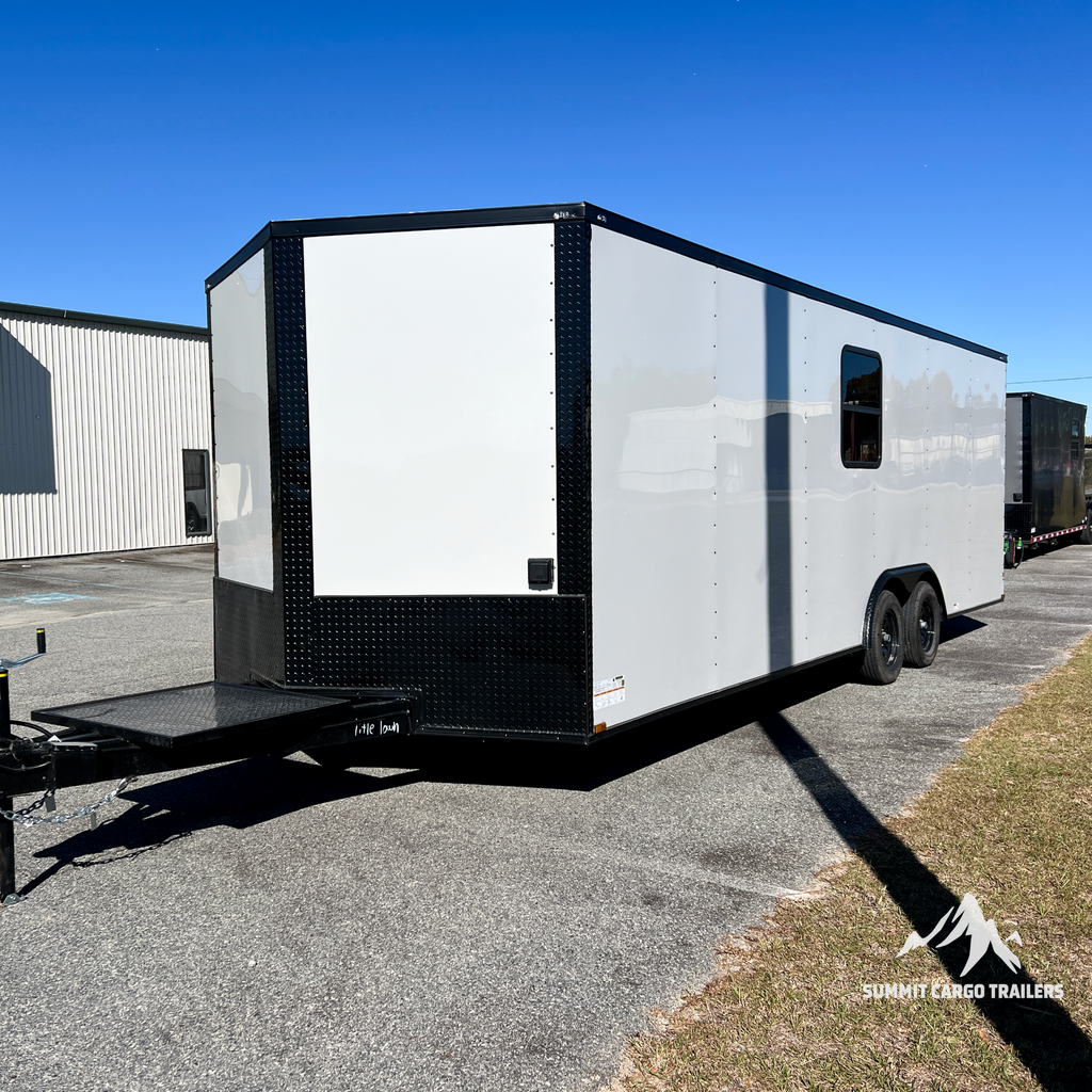 8.5X24TA White Office Trailer