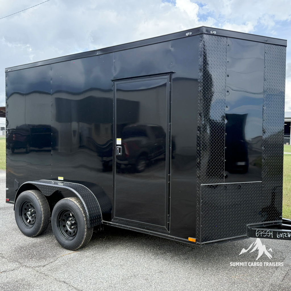 6X12TA Black Standard Trailer