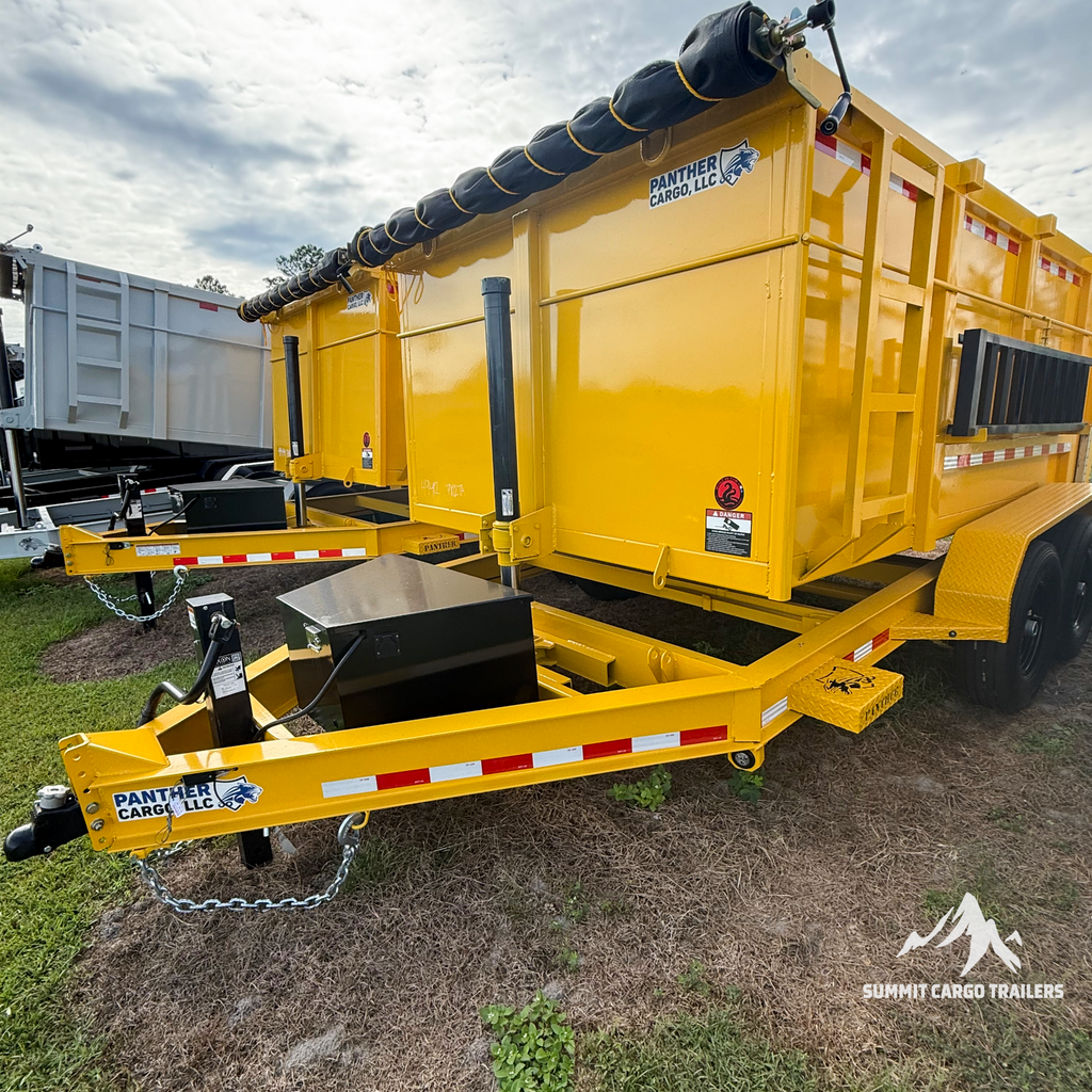 7X12TA Yellow Dump Trailer