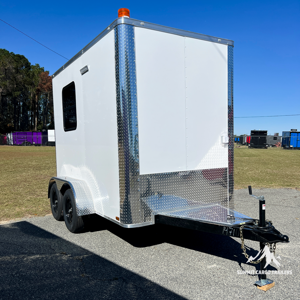 6X10TA White Splicing Trailer