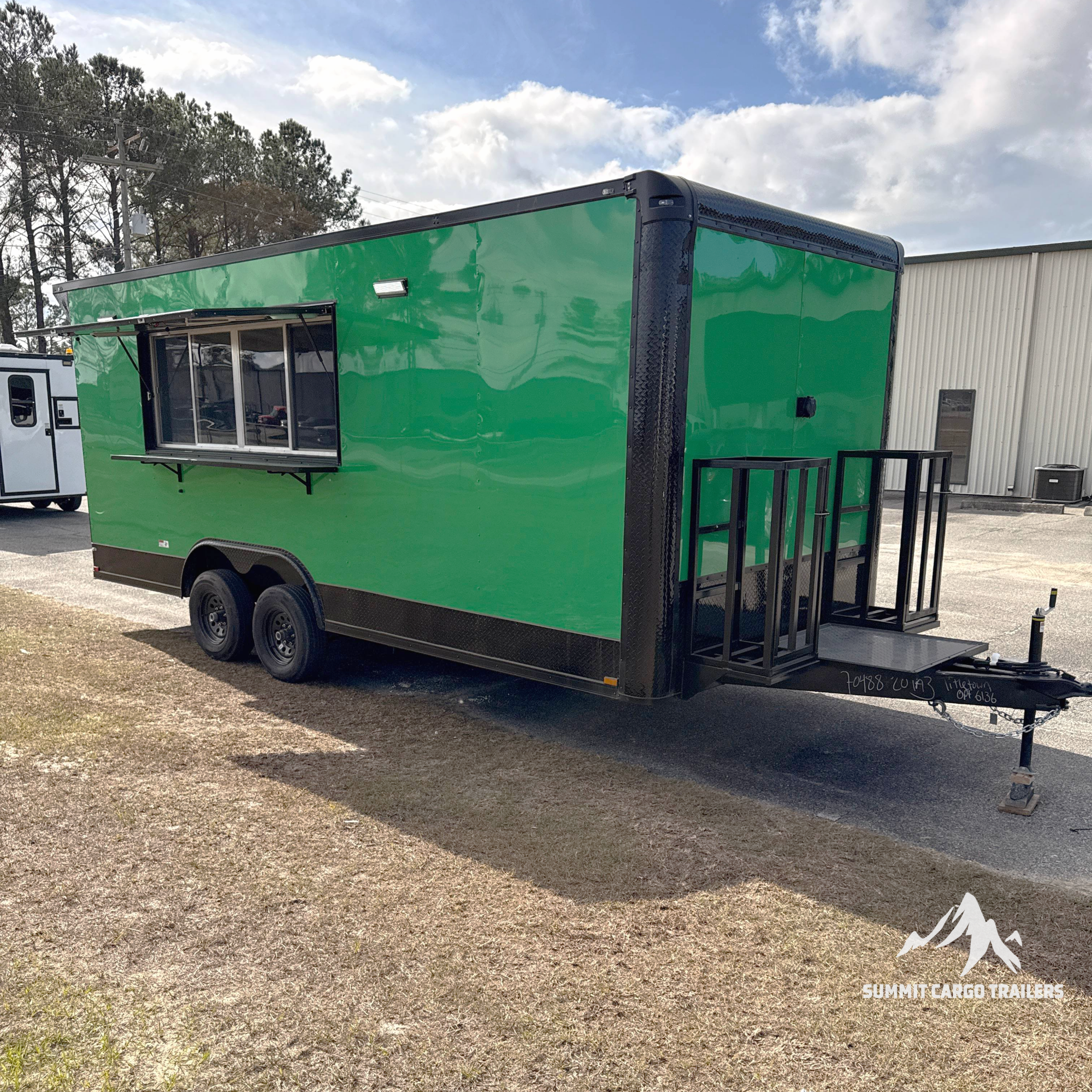 8.5X20TA Green Concession Trailer