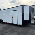 8.5X28TA3 White Standard Car Hauler Trailer