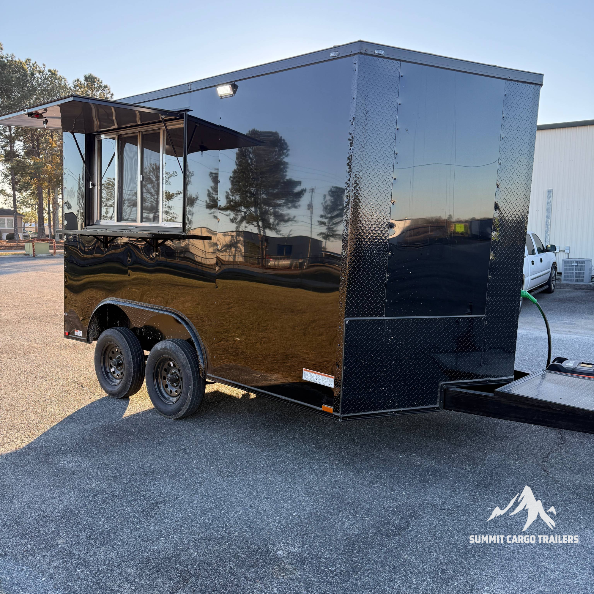 8.5X12TA Black Concession Trailer