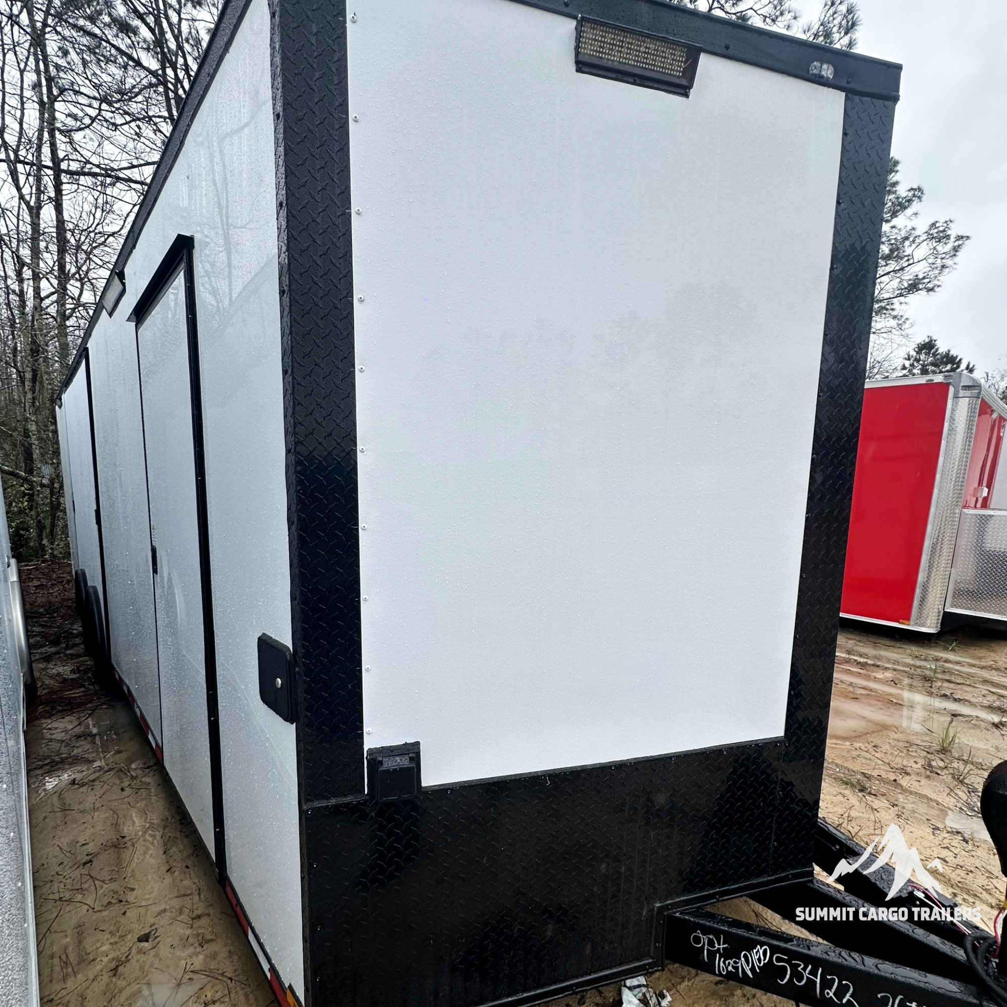 8.5X26TA White Race Ready Trailer
