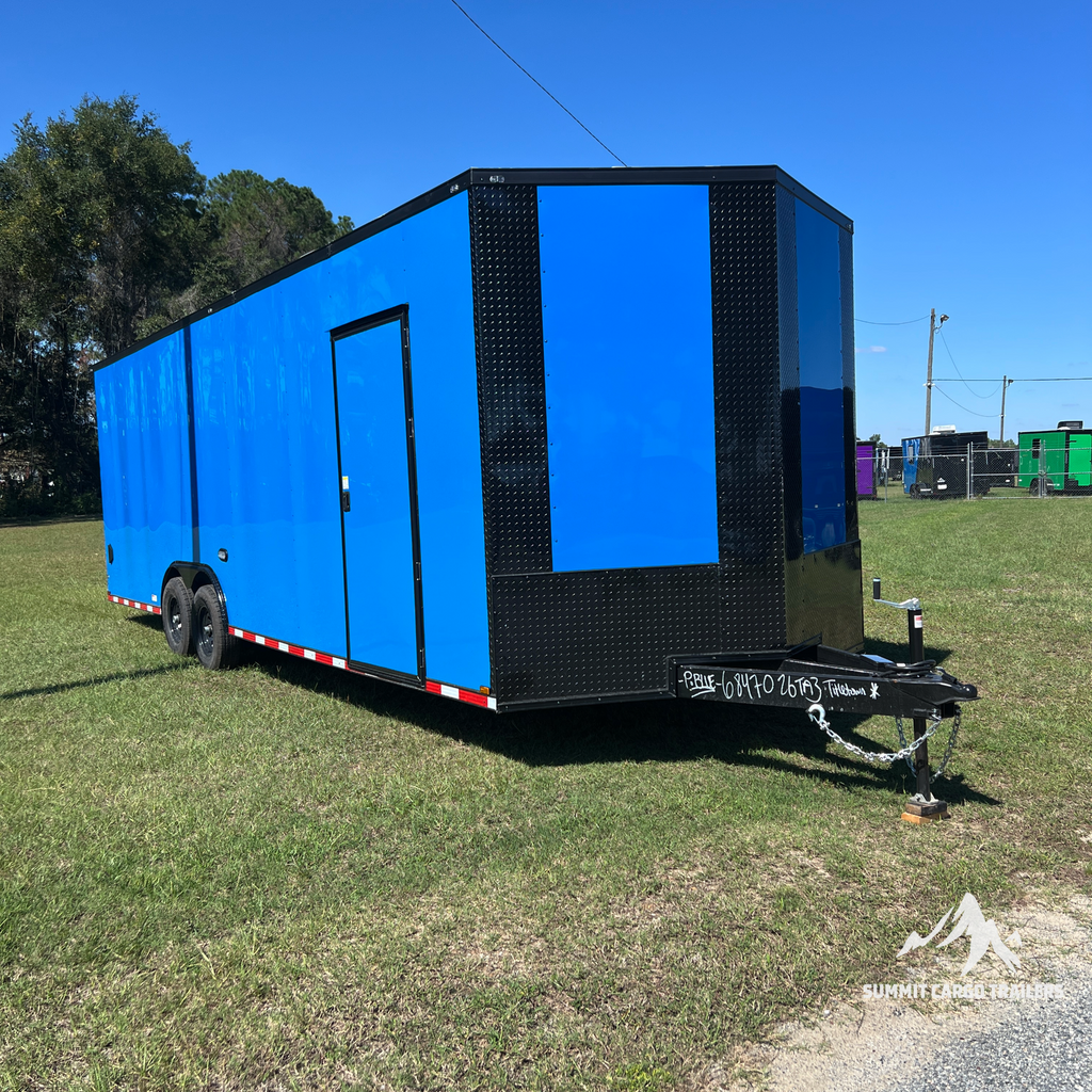 8.5X26TA Blue Standard Car Hauler Trailer