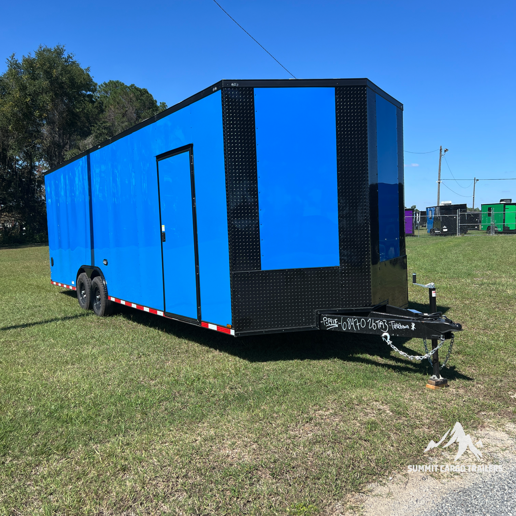 8.5X26TA Blue Standard Car Hauler Trailer