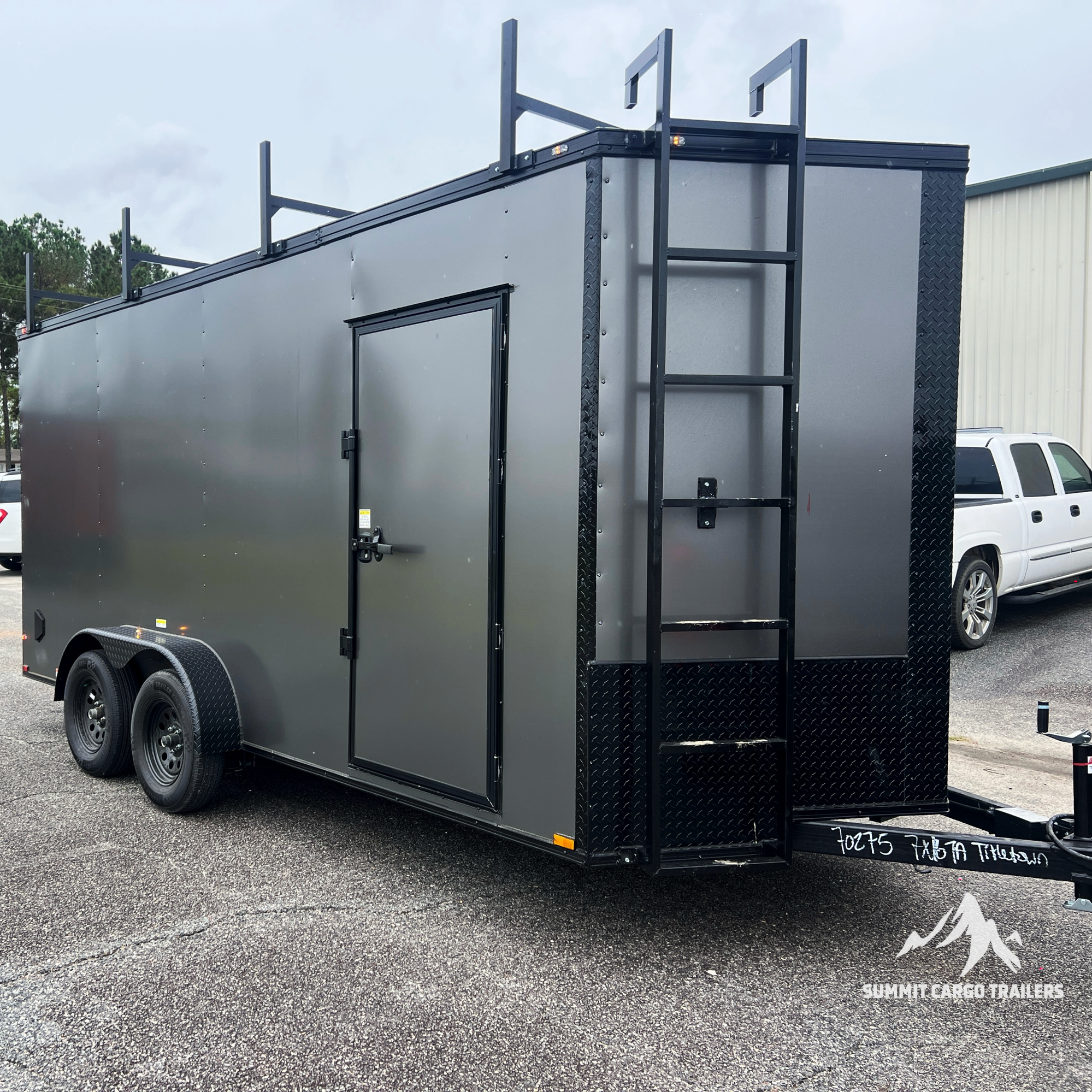 7X16TA Charcoal Standard Work Trailer