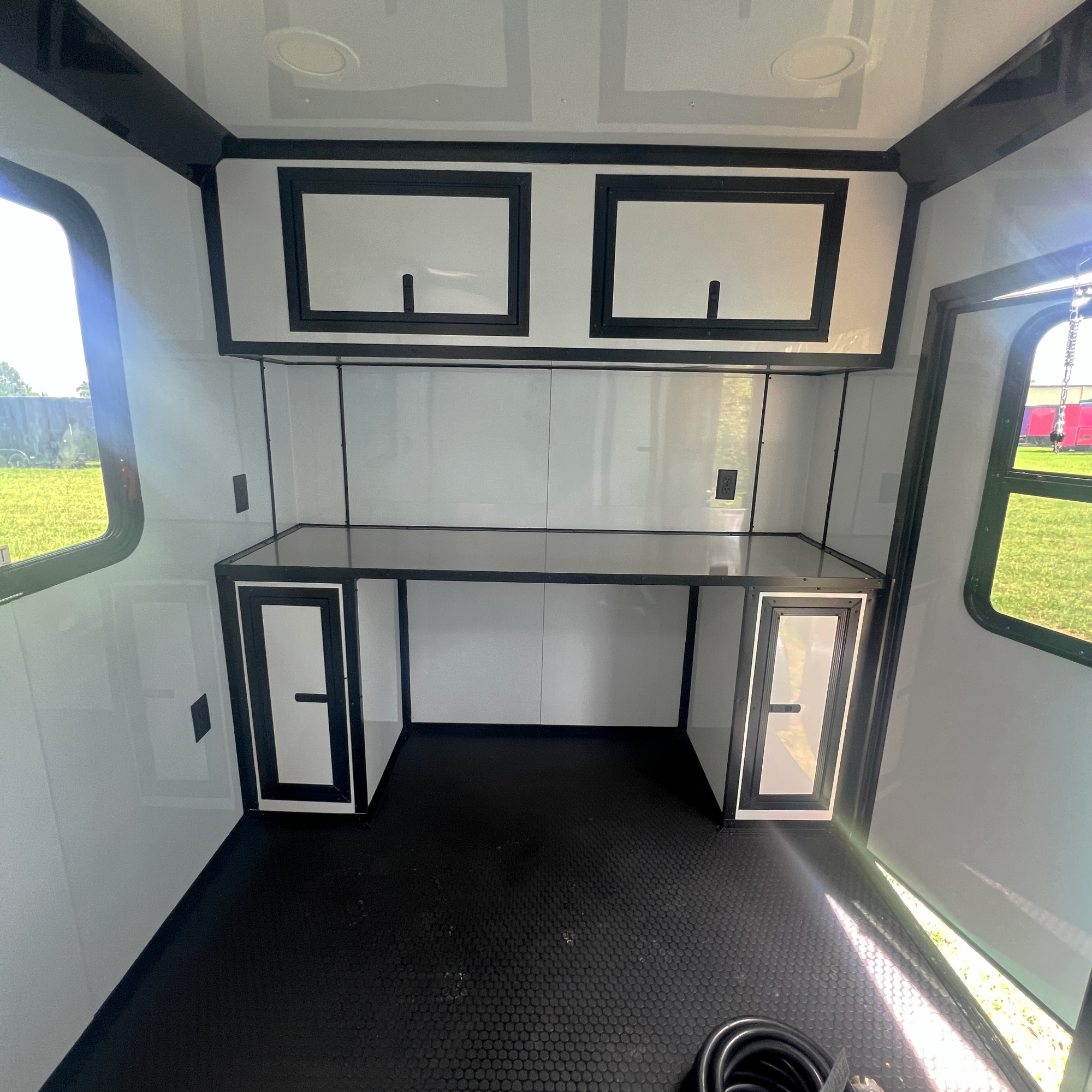 7X12TA Water Blue Dog Grooming Trailer