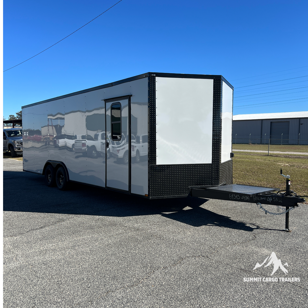 8.5X24TA White Office Trailer