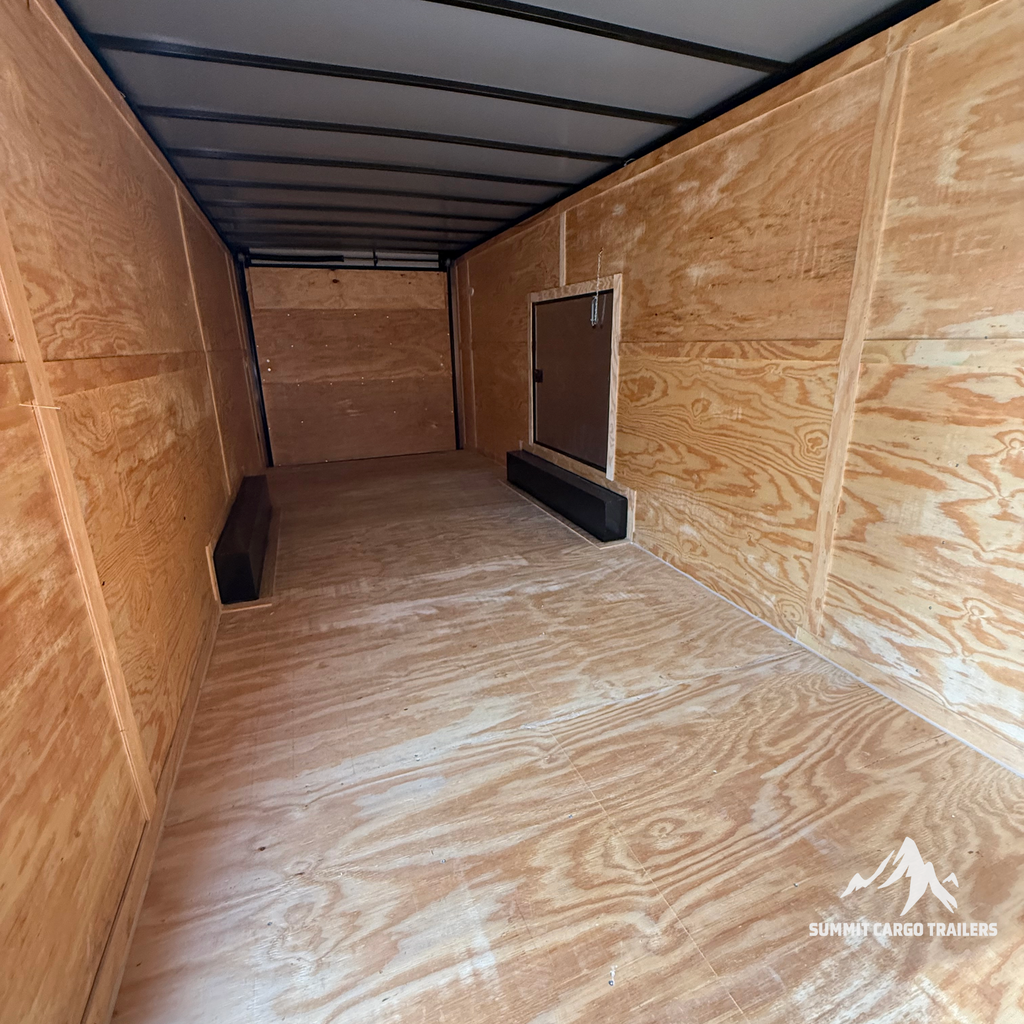 8.5X28TA3 White Standard Car Hauler Trailer