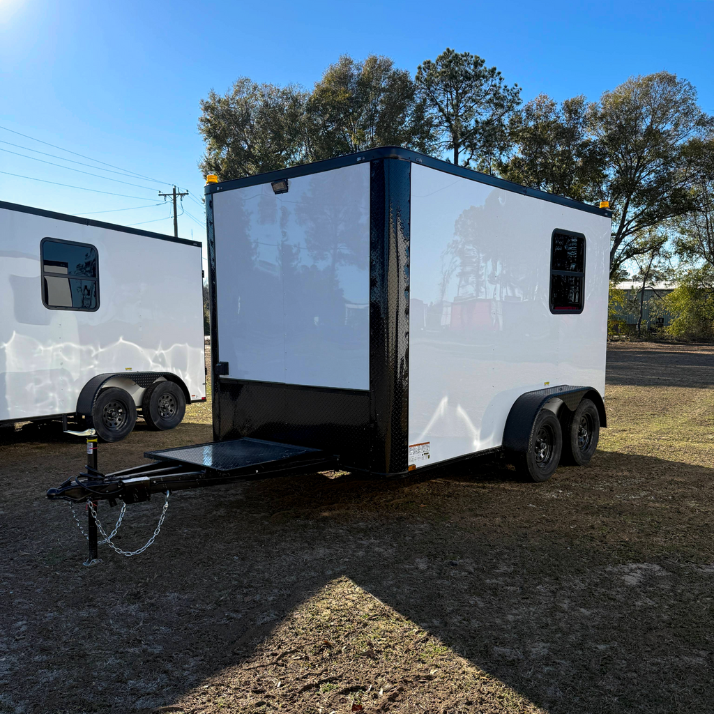 7X12TA White Splicing Trailer