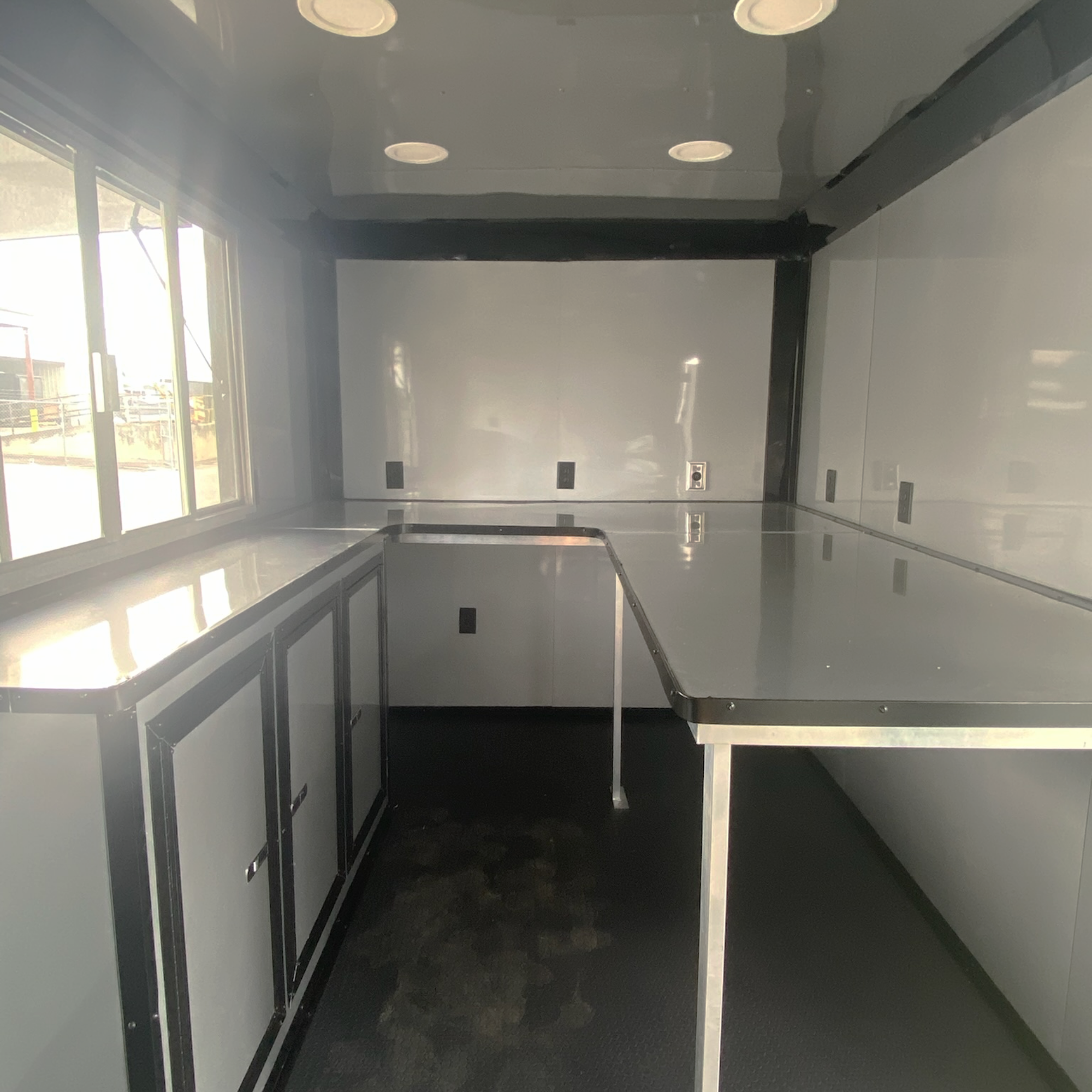 7X14TA Indigo Blue Concession Trailer
