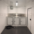 7X14TA Blue Concession Trailer