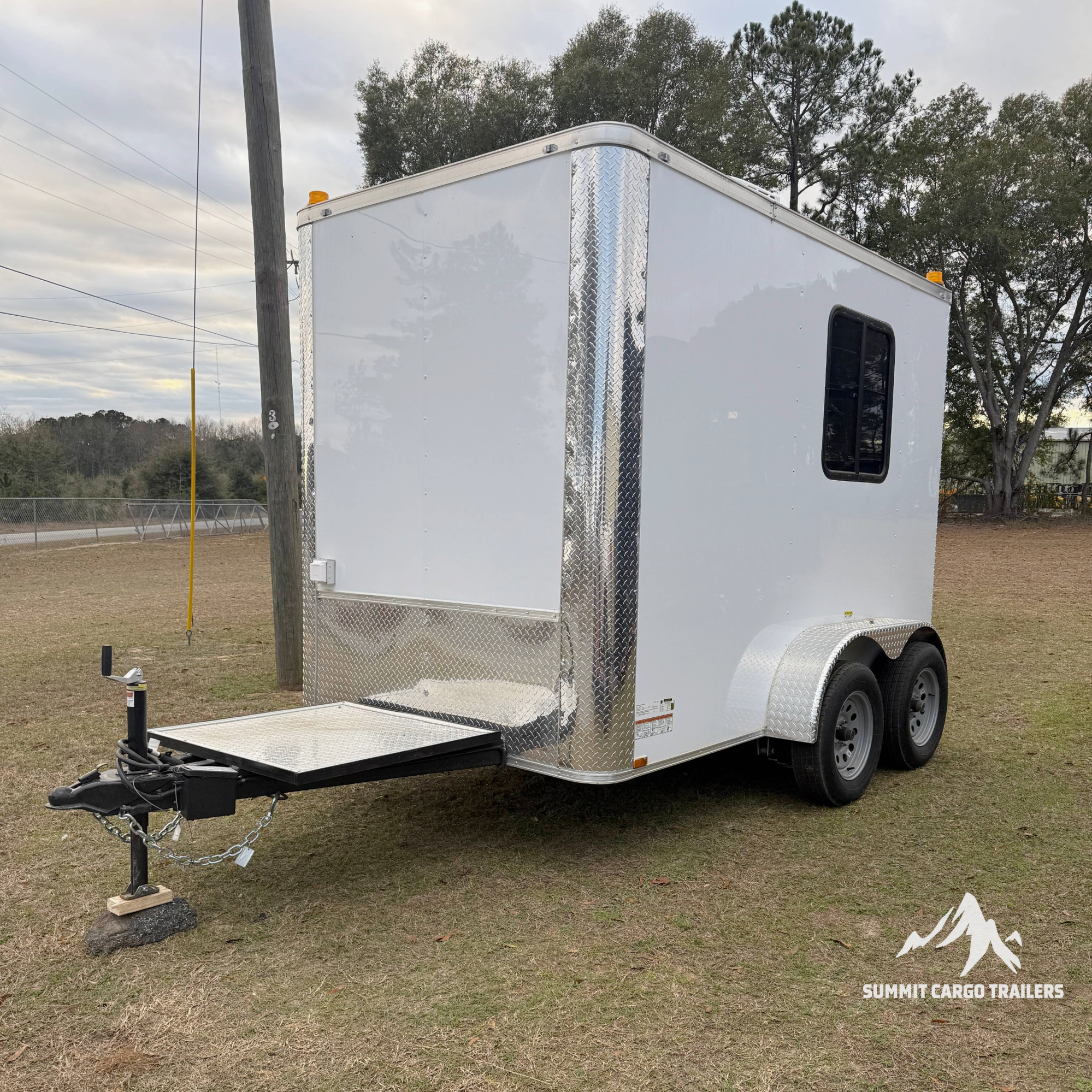 6X10TA White Splicing Trailer