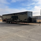 8.5X32TA5 Black Gullwing Porch Trailer