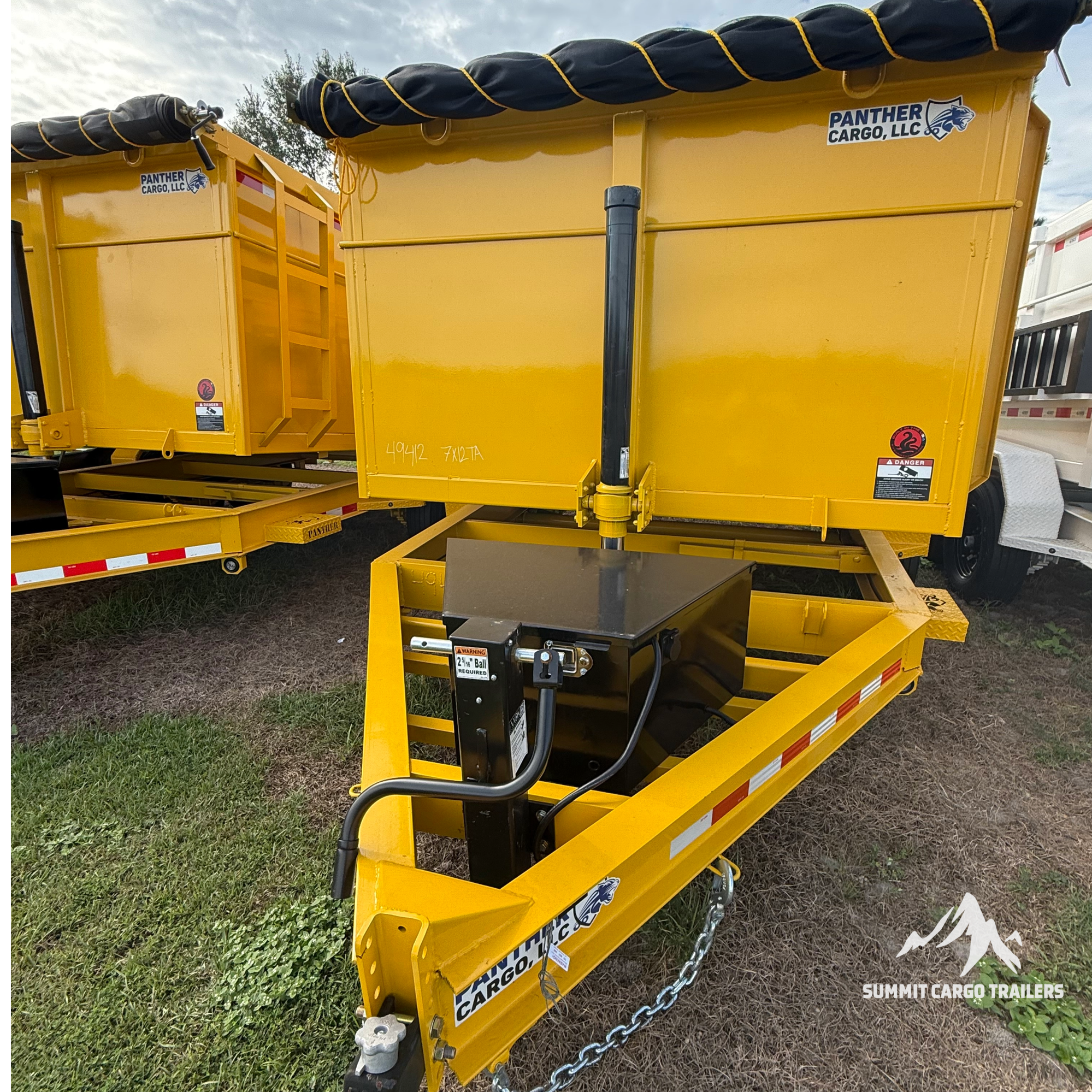 7X12TA Yellow Dump Trailer