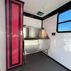 6X12TA Pink Dog Grooming Trailer