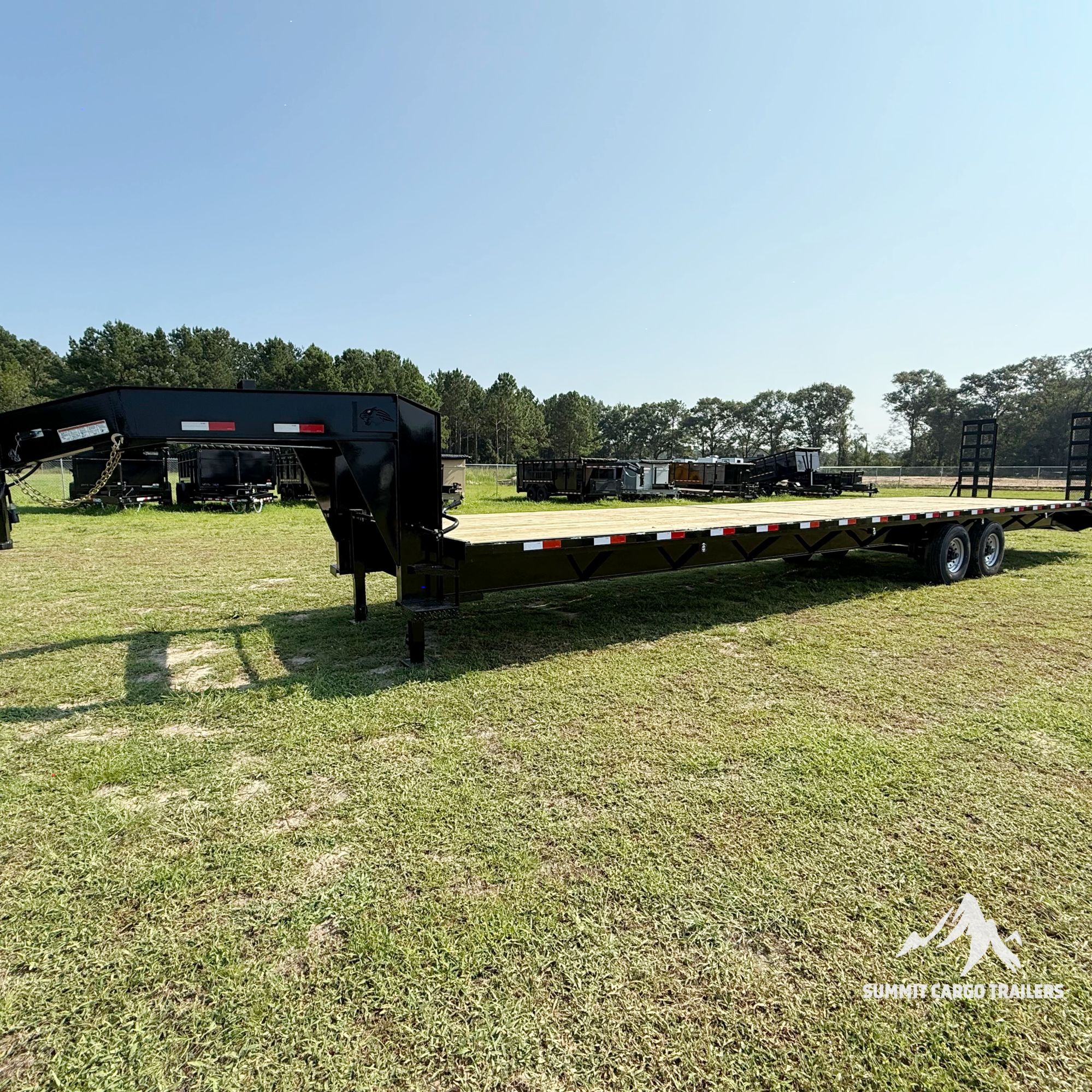 8.5X40TA Gooseneck Deck over Utility Trailer