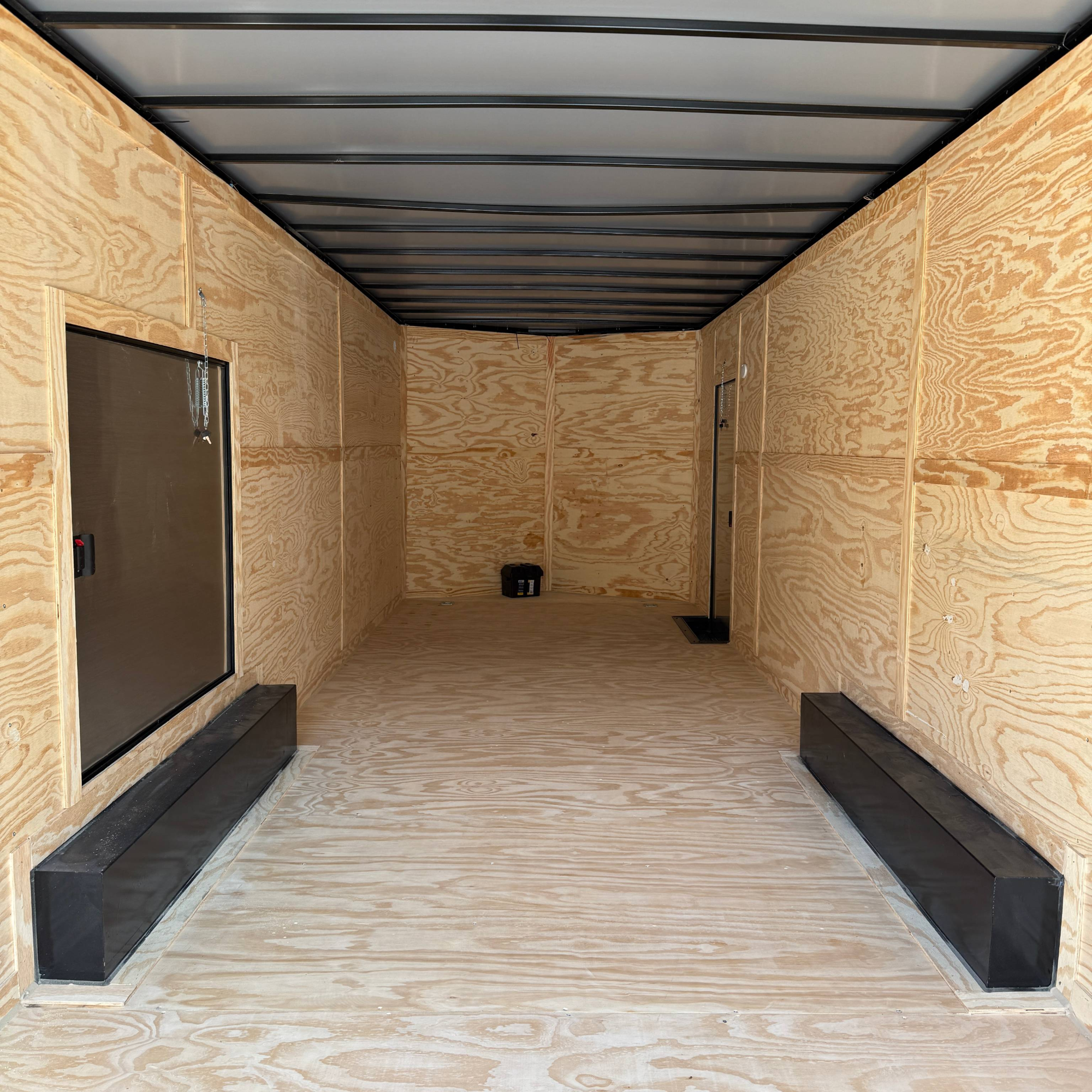 8.5X28TA3 White Standard Car Hauler Trailer