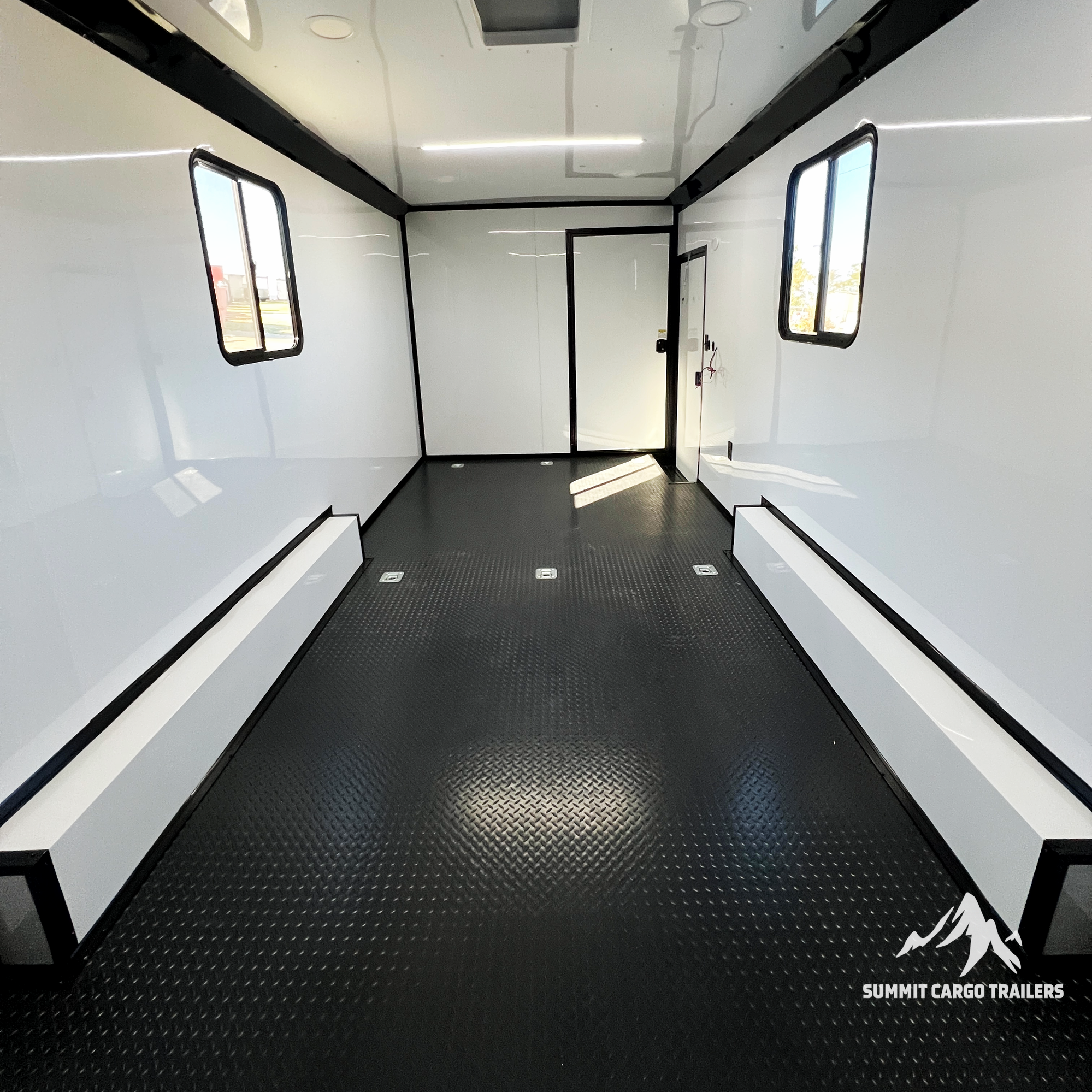 8.5X28TA White Race Ready Trailer