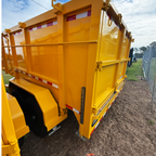 7X12TA Yellow Dump Trailer