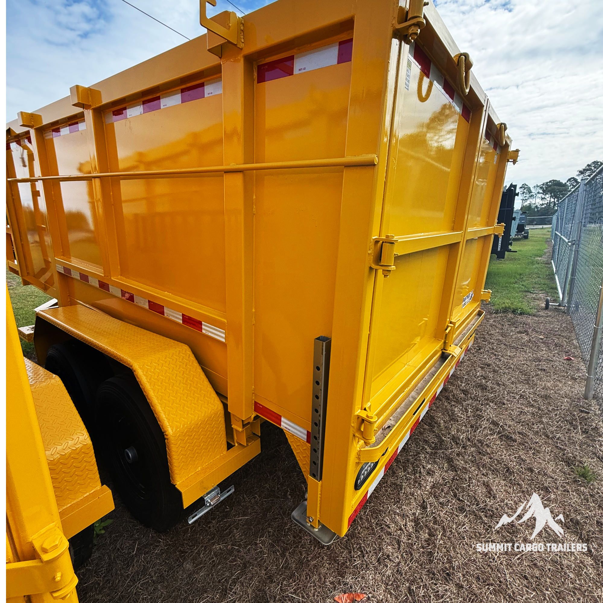 7X12TA Yellow Dump Trailer